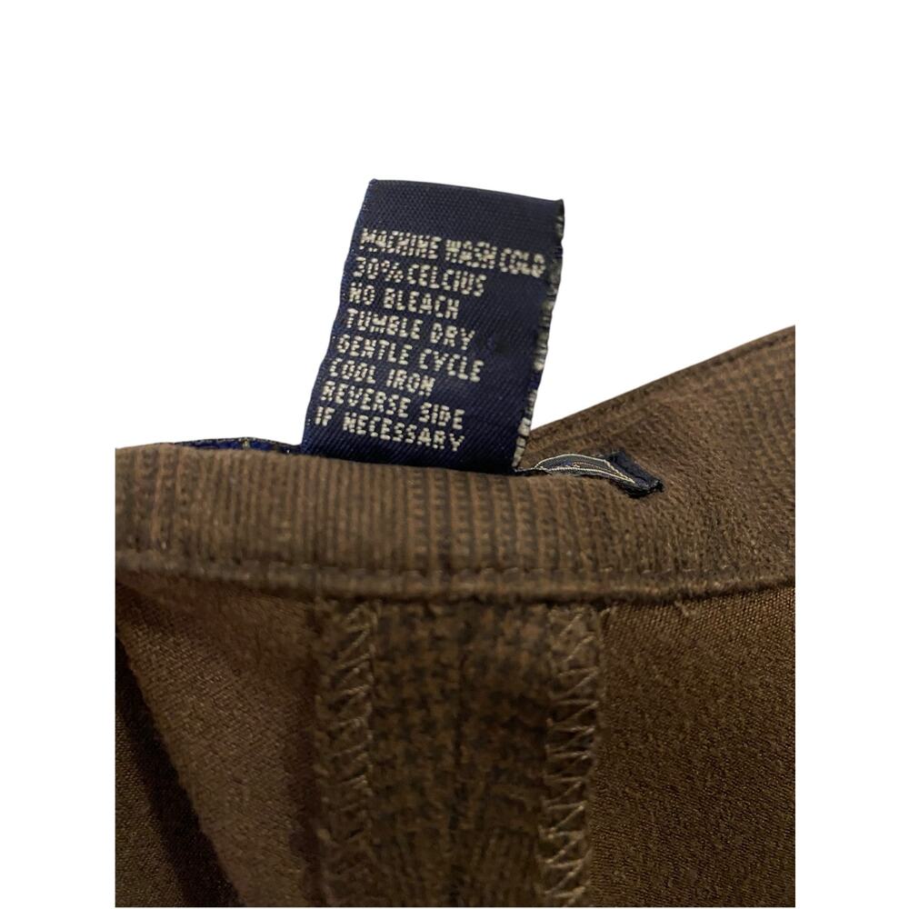 Harold’s Women’s Dark Brown Trouser Pants US 6 Straight Leg Academia Preppy FLAW - Picture 7 of 8